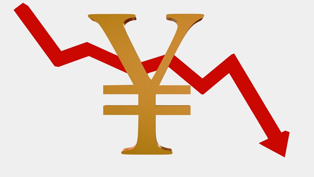 Persistent fall of the Japanese yen