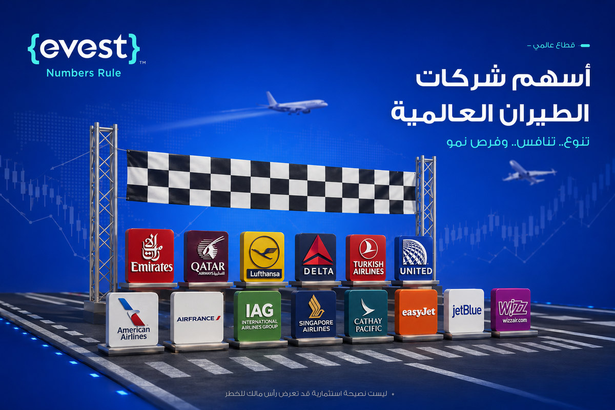 أسهم شركات الطيران العالمية